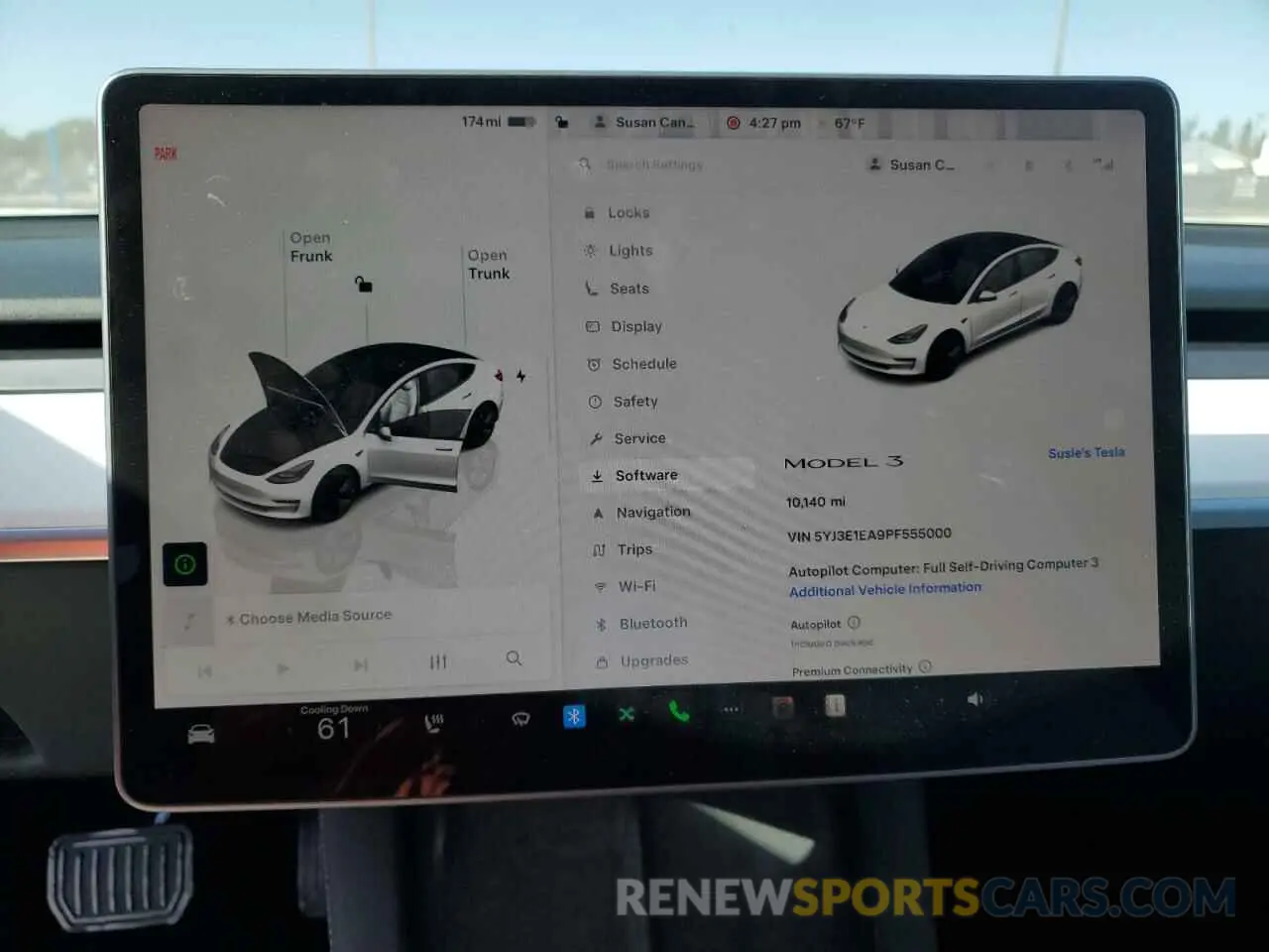 9 fotografías del automóvil dañado 5YJ3E1EA9PF555000 TESLA MODEL 3 2023