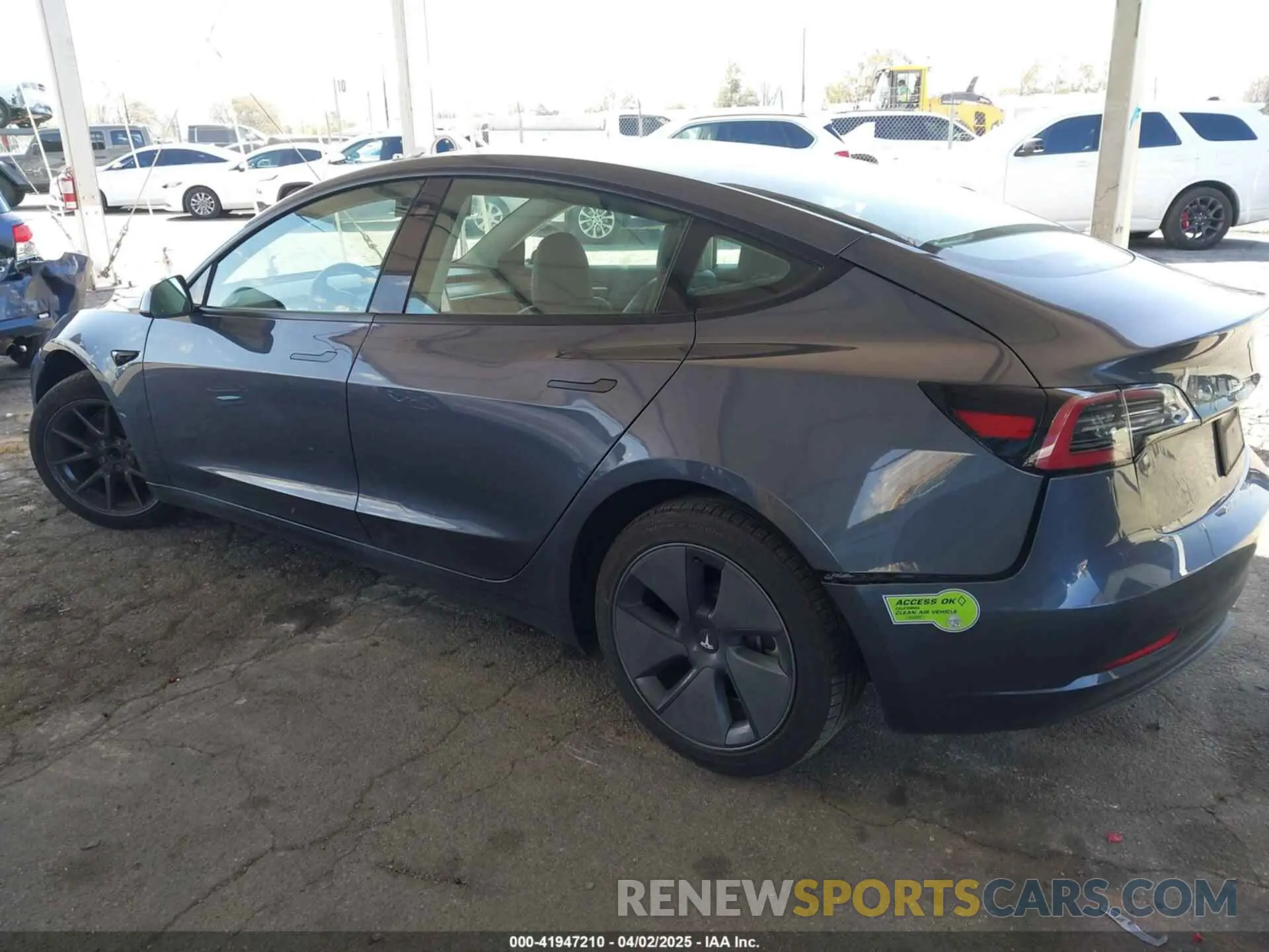 3 fotografías del automóvil dañado 5YJ3E1EA9PF560584 TESLA MODEL 3 2023