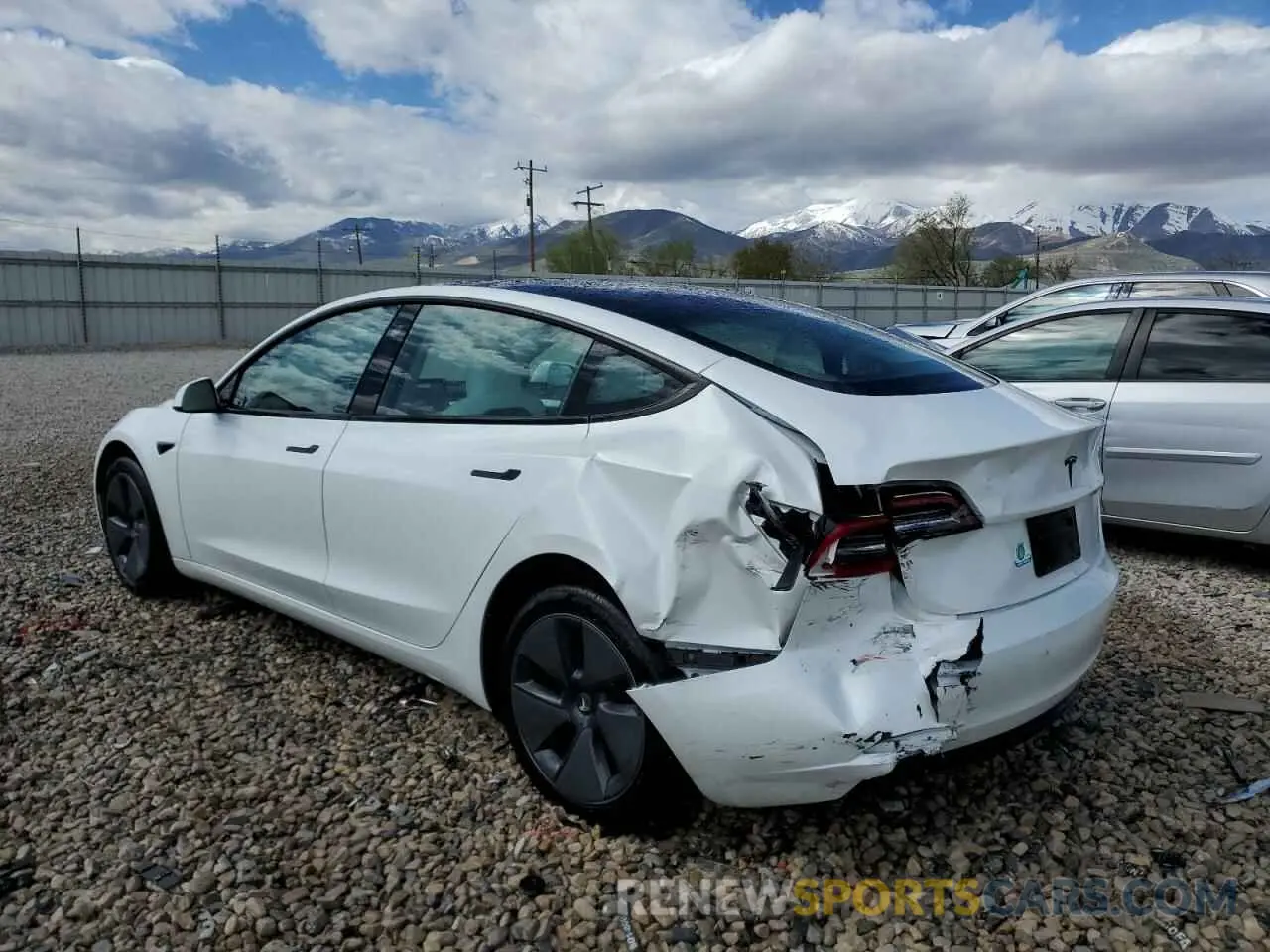 2 fotografías del automóvil dañado 5YJ3E1EA9PF569835 TESLA MODEL 3 2023