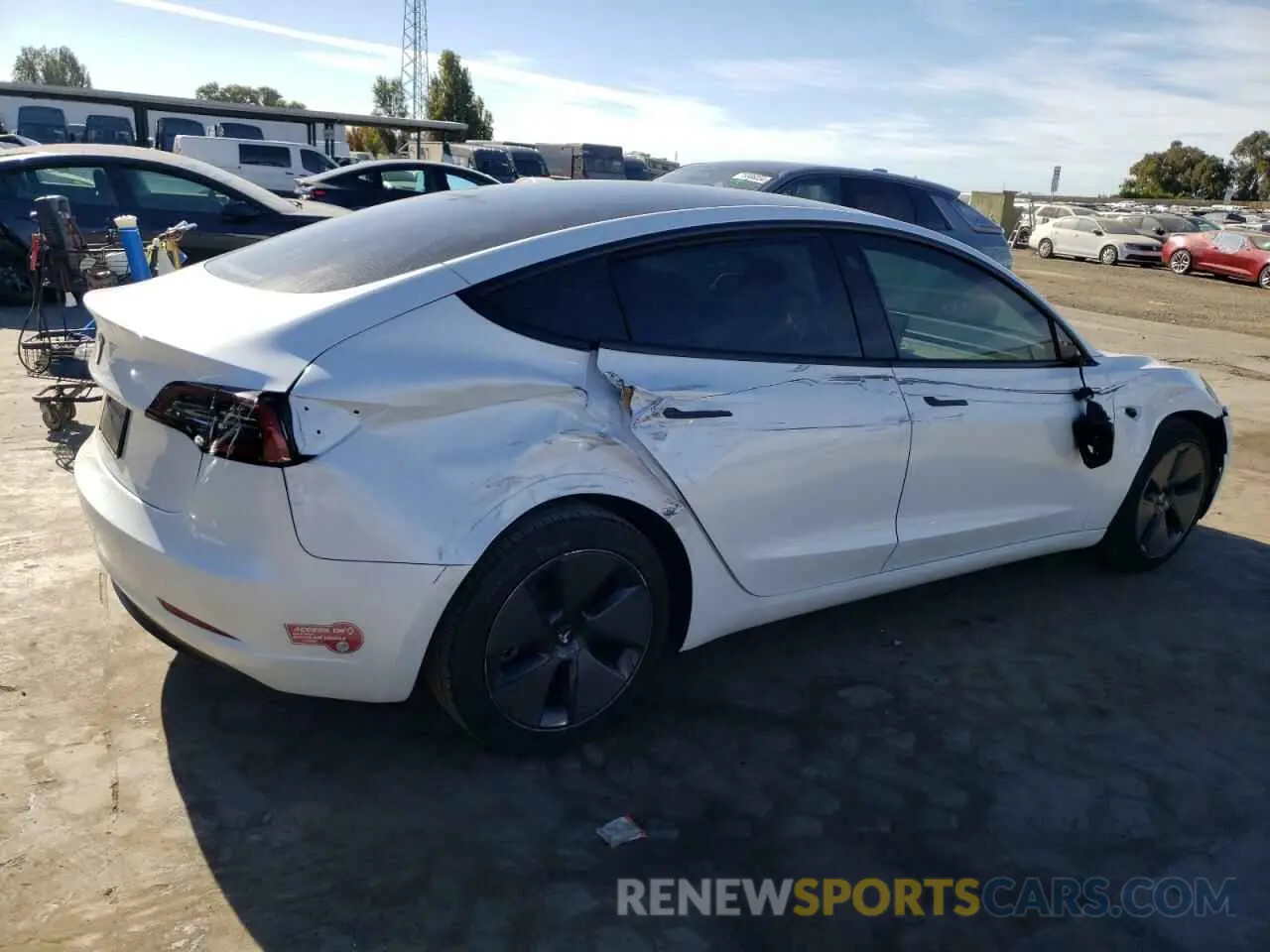 3 fotografías del automóvil dañado 5YJ3E1EA9PF575280 TESLA MODEL 3 2023