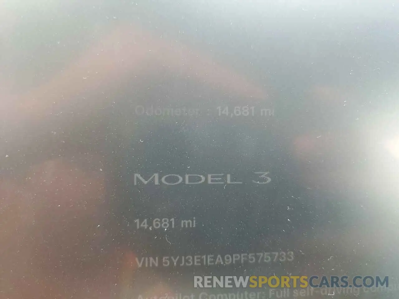 9 fotografías del automóvil dañado 5YJ3E1EA9PF575733 TESLA MODEL 3 2023