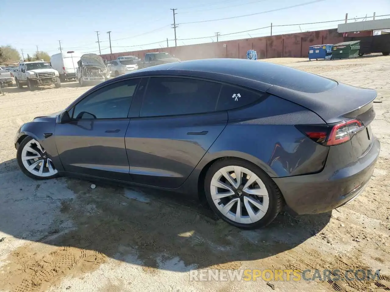 2 fotografías del automóvil dañado 5YJ3E1EA9PF584383 TESLA MODEL 3 2023