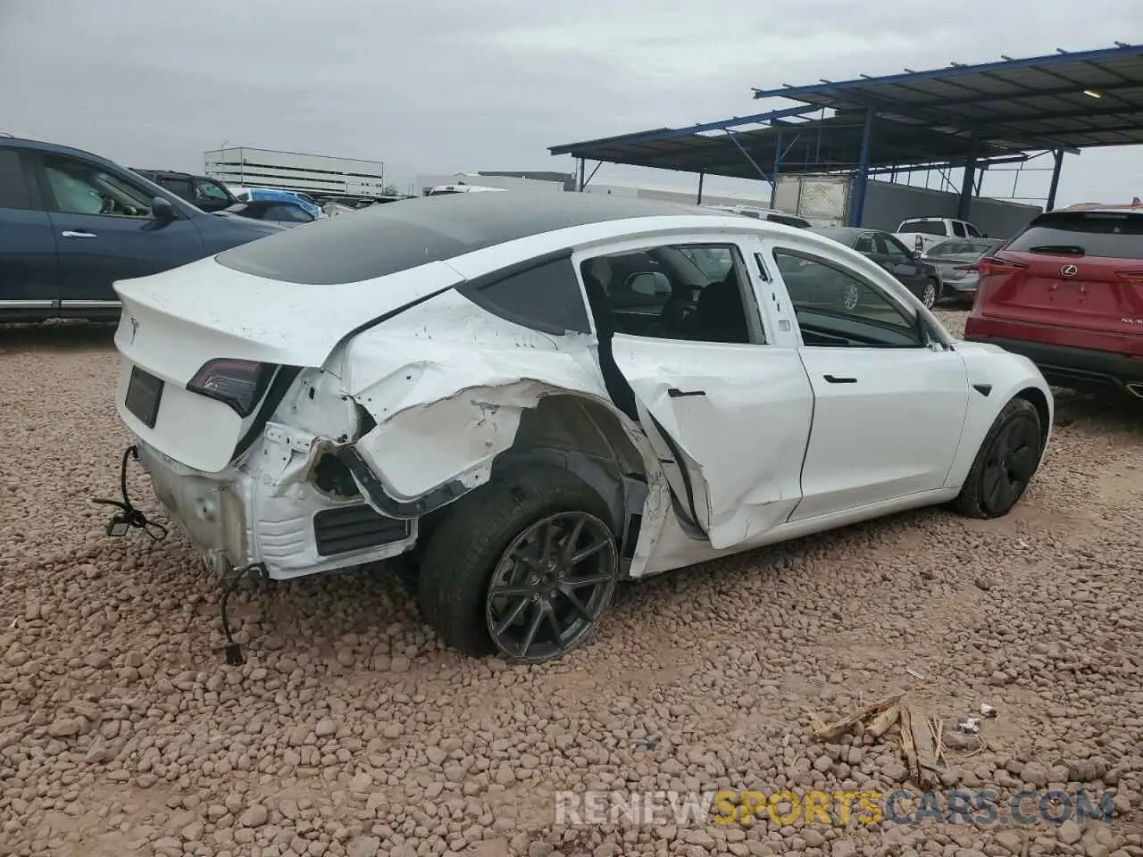 3 fotografías del automóvil dañado 5YJ3E1EA9PF585274 TESLA MODEL 3 2023