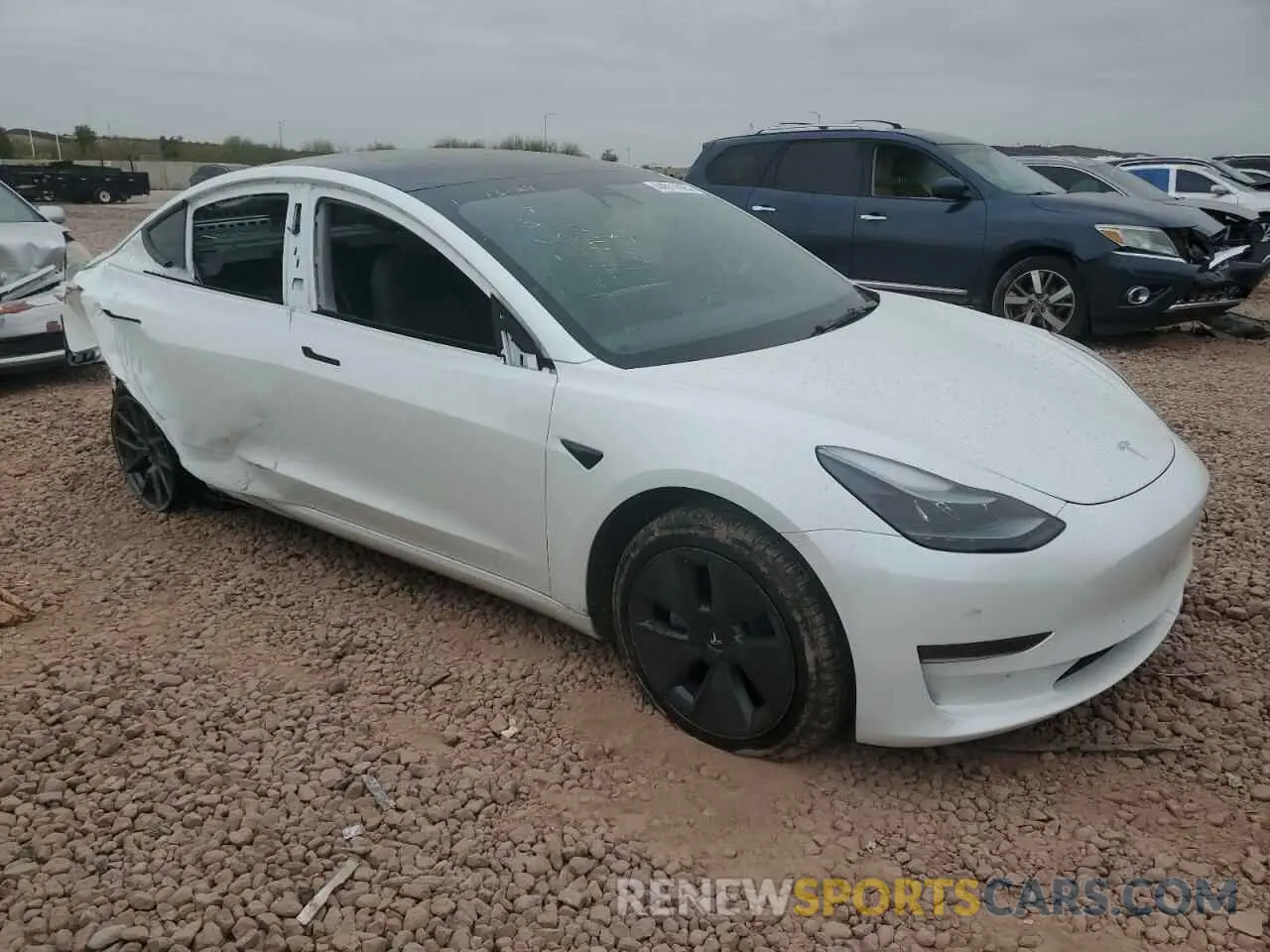 4 fotografías del automóvil dañado 5YJ3E1EA9PF585274 TESLA MODEL 3 2023