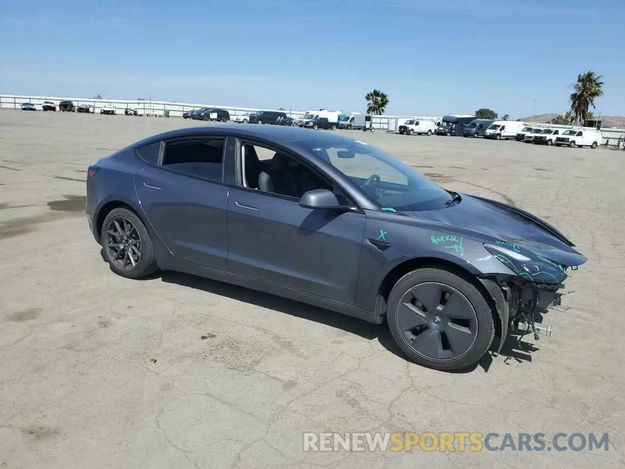 4 fotografías del automóvil dañado 5YJ3E1EA9PF601845 TESLA MODEL 3 2023