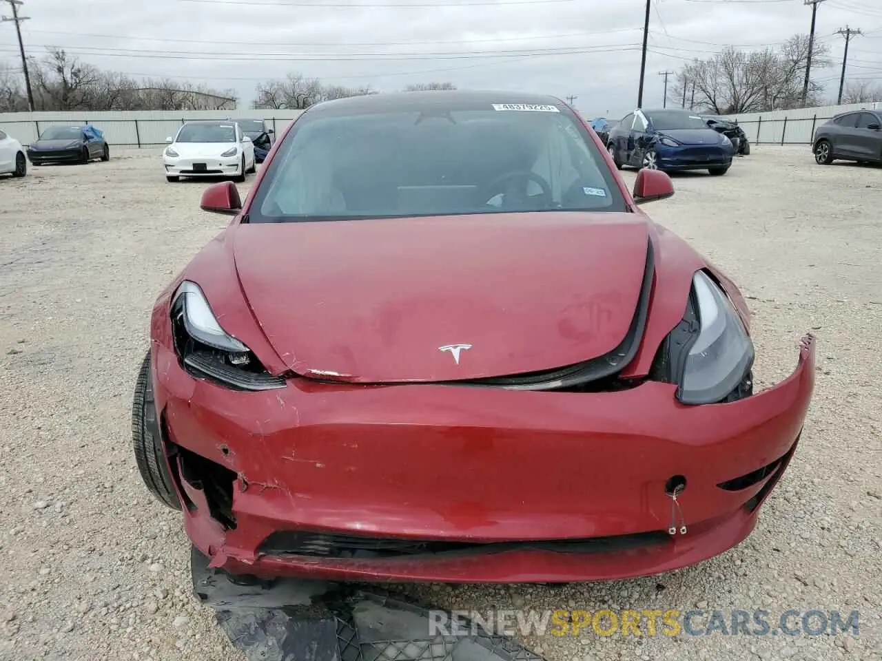 5 fotografías del automóvil dañado 5YJ3E1EA9PF602655 TESLA MODEL 3 2023