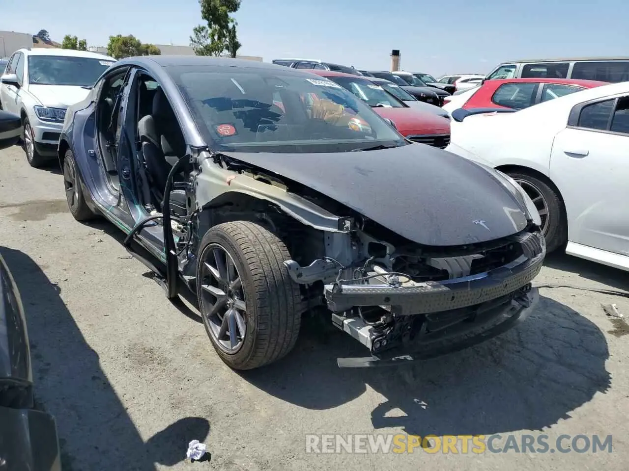 4 fotografías del automóvil dañado 5YJ3E1EA9PF613607 TESLA MODEL 3 2023