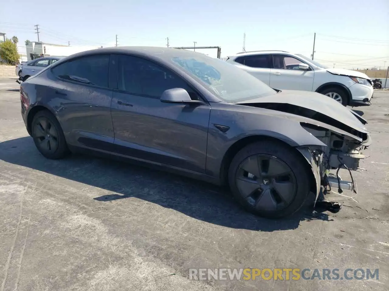 4 fotografías del automóvil dañado 5YJ3E1EA9PF619682 TESLA MODEL 3 2023