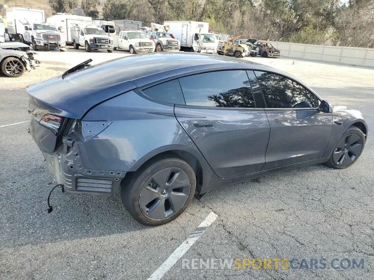 3 fotografías del automóvil dañado 5YJ3E1EA9PF620508 TESLA MODEL 3 2023