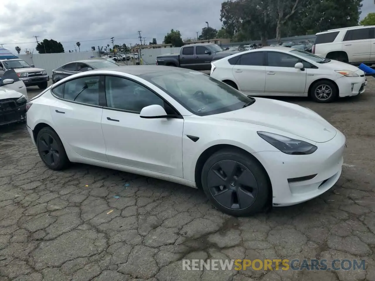 4 fotografías del automóvil dañado 5YJ3E1EA9PF646932 TESLA MODEL 3 2023