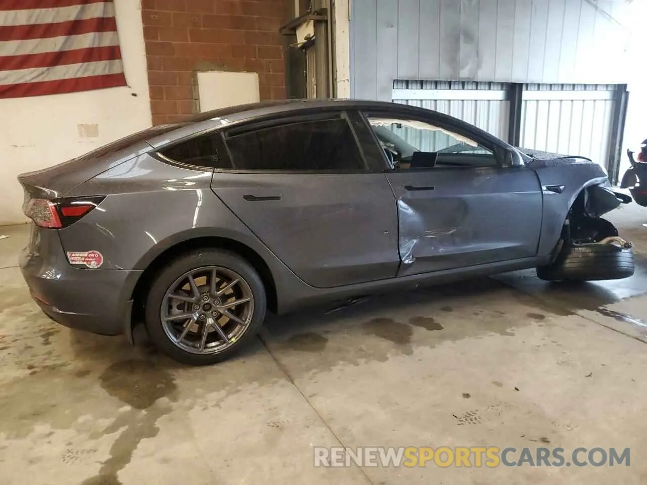 3 fotografías del automóvil dañado 5YJ3E1EA9PF657431 TESLA MODEL 3 2023