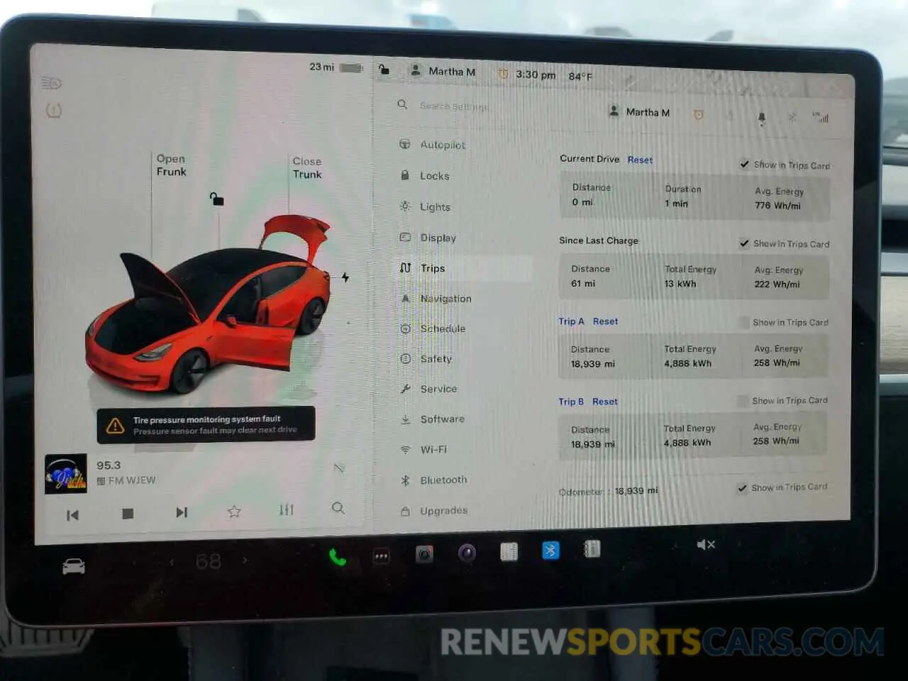 9 fotografías del automóvil dañado 5YJ3E1EA9PF666503 TESLA MODEL 3 2023