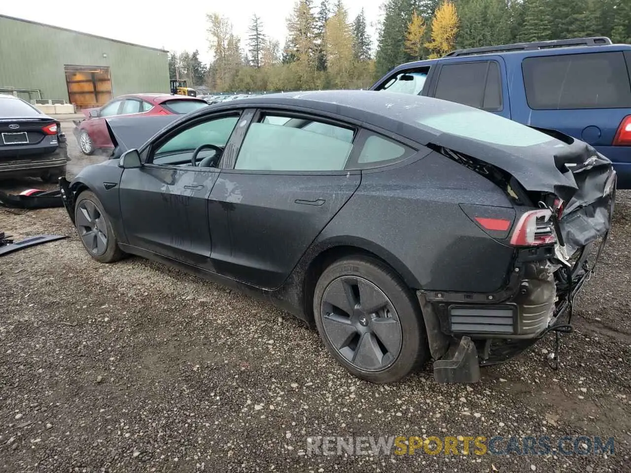 2 fotografías del automóvil dañado 5YJ3E1EA9PF667960 TESLA MODEL 3 2023