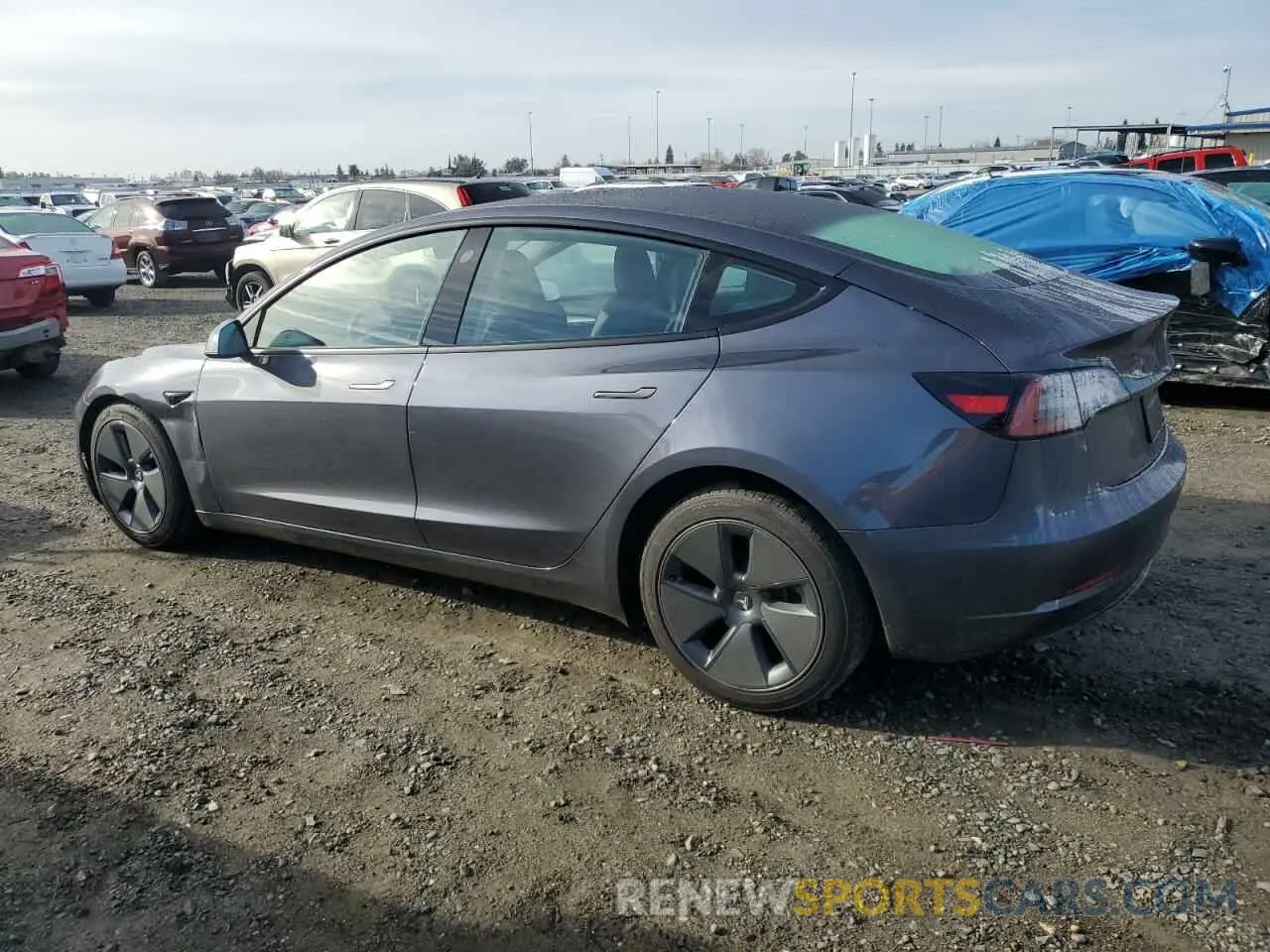 2 fotografías del automóvil dañado 5YJ3E1EA9PF668249 TESLA MODEL 3 2023