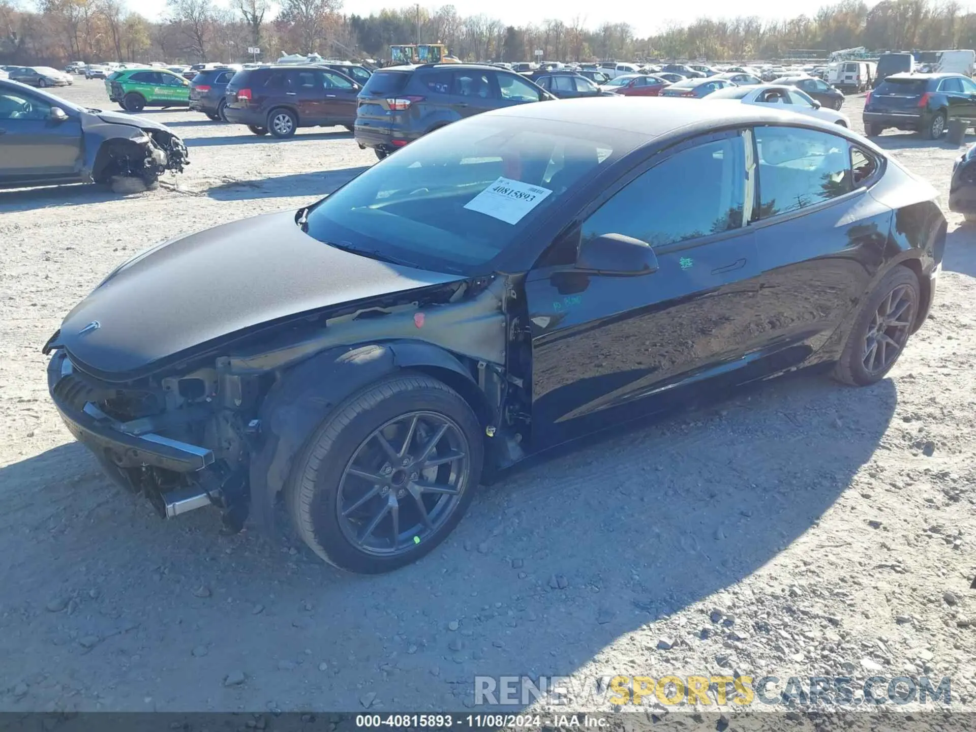 2 fotografías del automóvil dañado 5YJ3E1EA9PF675007 TESLA MODEL 3 2023