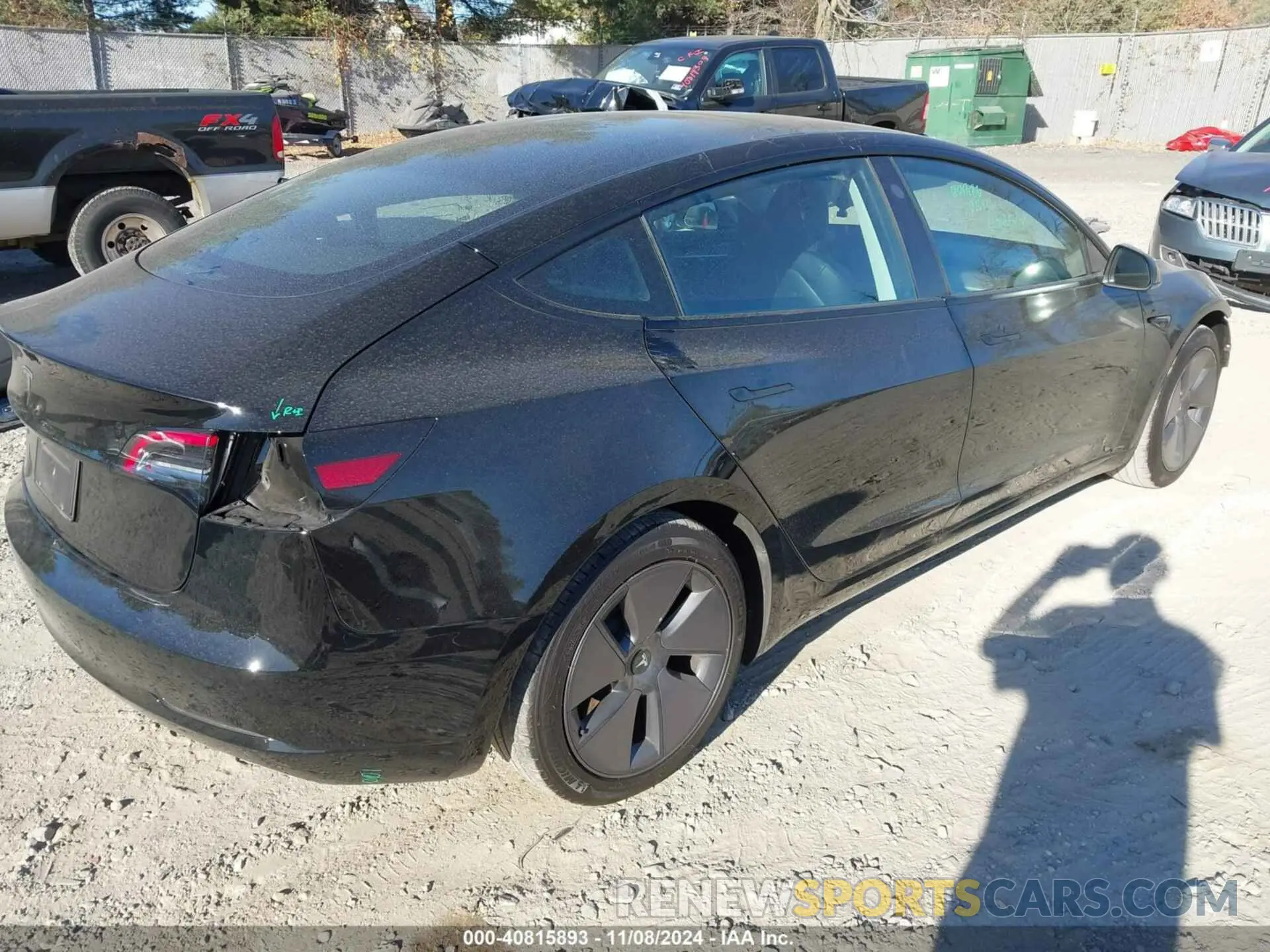 4 fotografías del automóvil dañado 5YJ3E1EA9PF675007 TESLA MODEL 3 2023