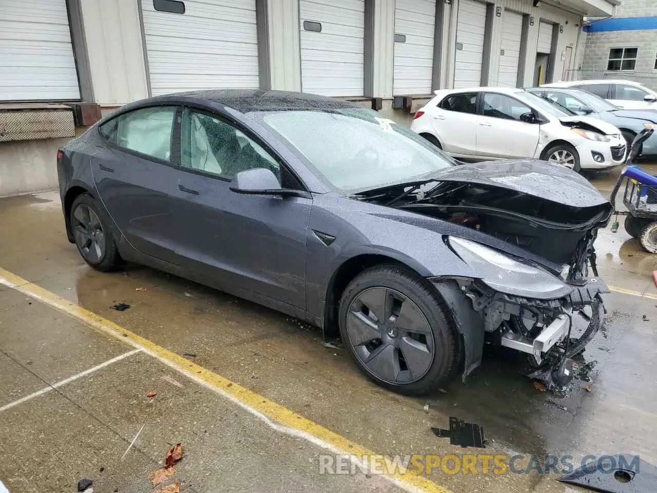 4 fotografías del automóvil dañado 5YJ3E1EA9PF676772 TESLA MODEL 3 2023