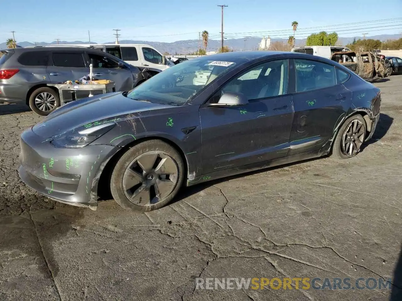 1 fotografías del automóvil dañado 5YJ3E1EA9PF682474 TESLA MODEL 3 2023