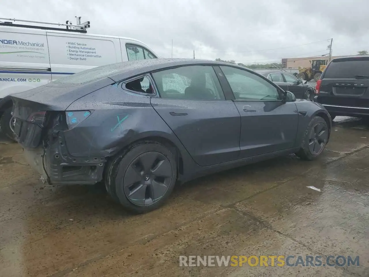 3 fotografías del automóvil dañado 5YJ3E1EA9PF699744 TESLA MODEL 3 2023