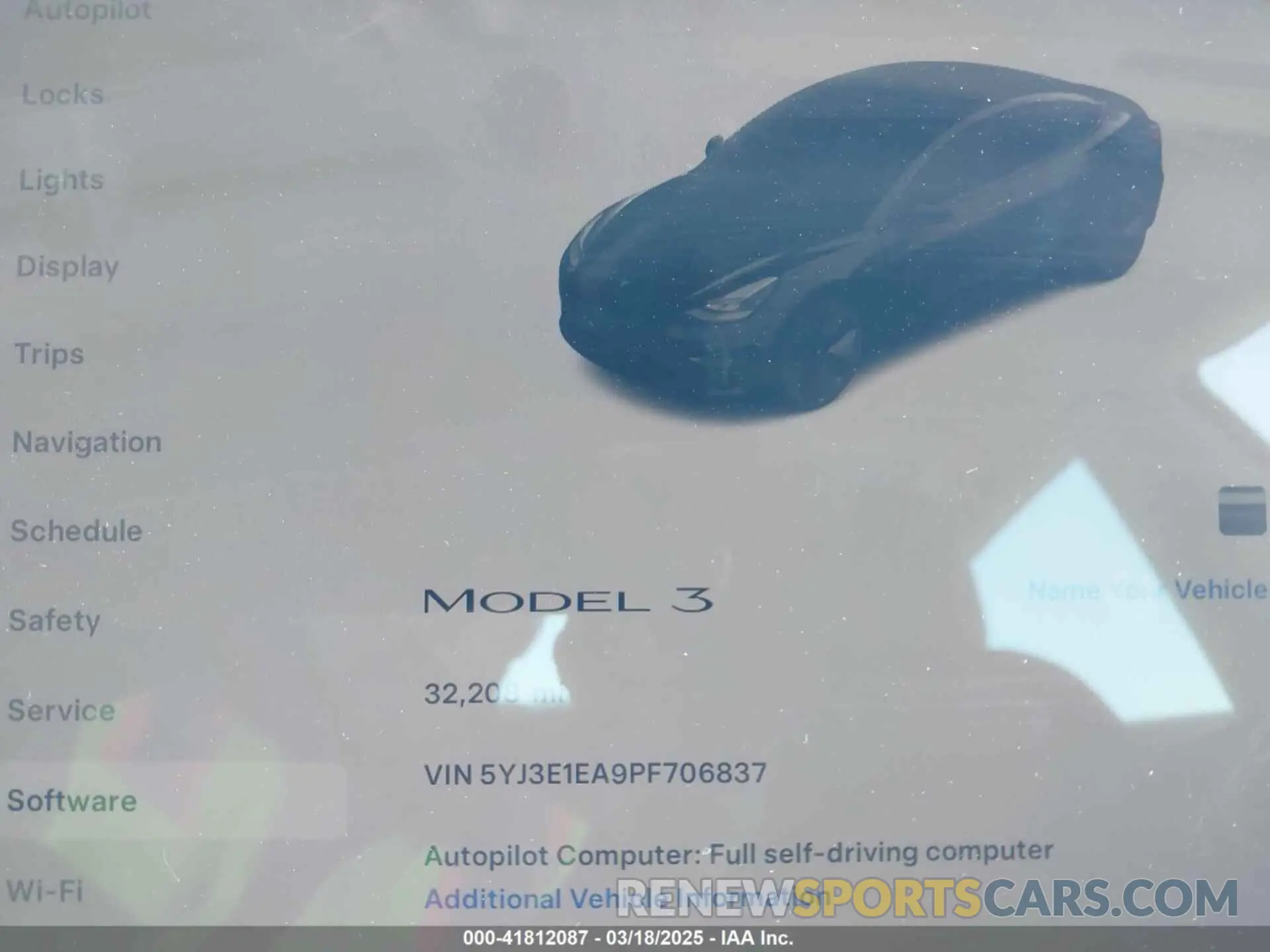 7 fotografías del automóvil dañado 5YJ3E1EA9PF706837 TESLA MODEL 3 2023