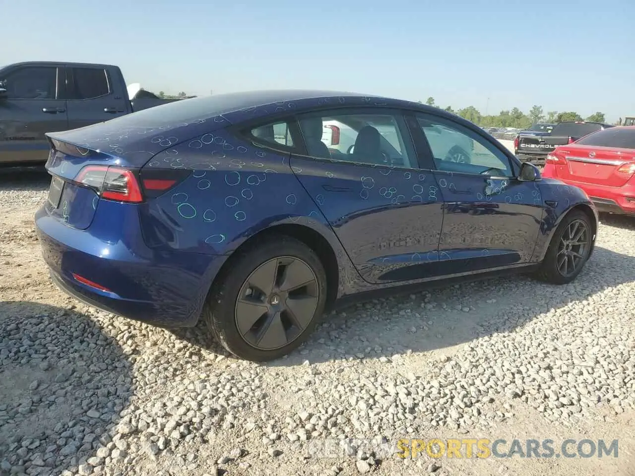 3 fotografías del automóvil dañado 5YJ3E1EA9PF712542 TESLA MODEL 3 2023