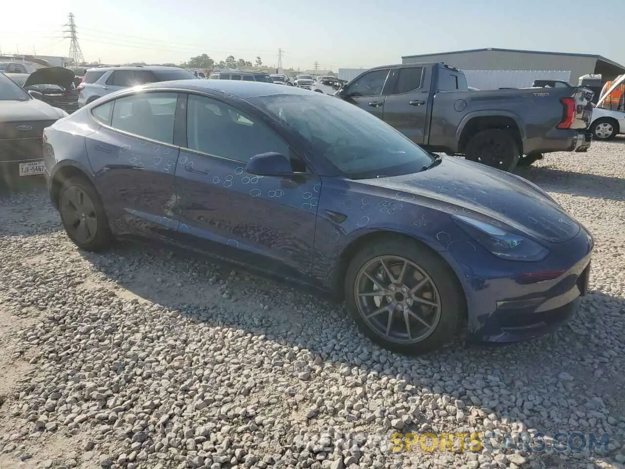 4 fotografías del automóvil dañado 5YJ3E1EA9PF712542 TESLA MODEL 3 2023