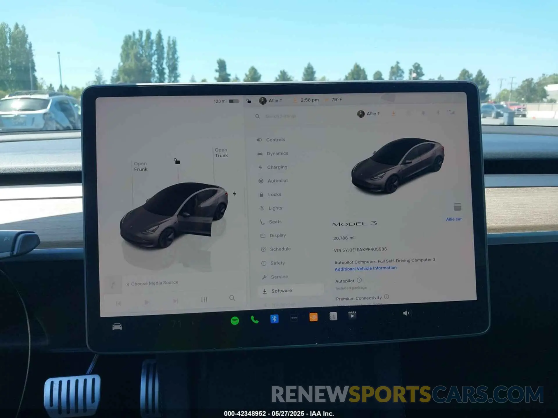 19 fotografías del automóvil dañado 5YJ3E1EAXPF405588 TESLA MODEL 3 2023