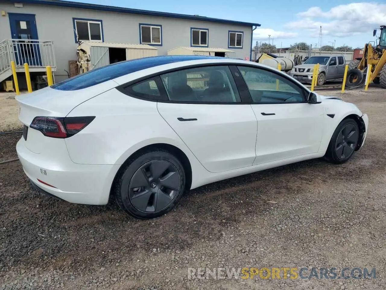 3 fotografías del automóvil dañado 5YJ3E1EAXPF406854 TESLA MODEL 3 2023