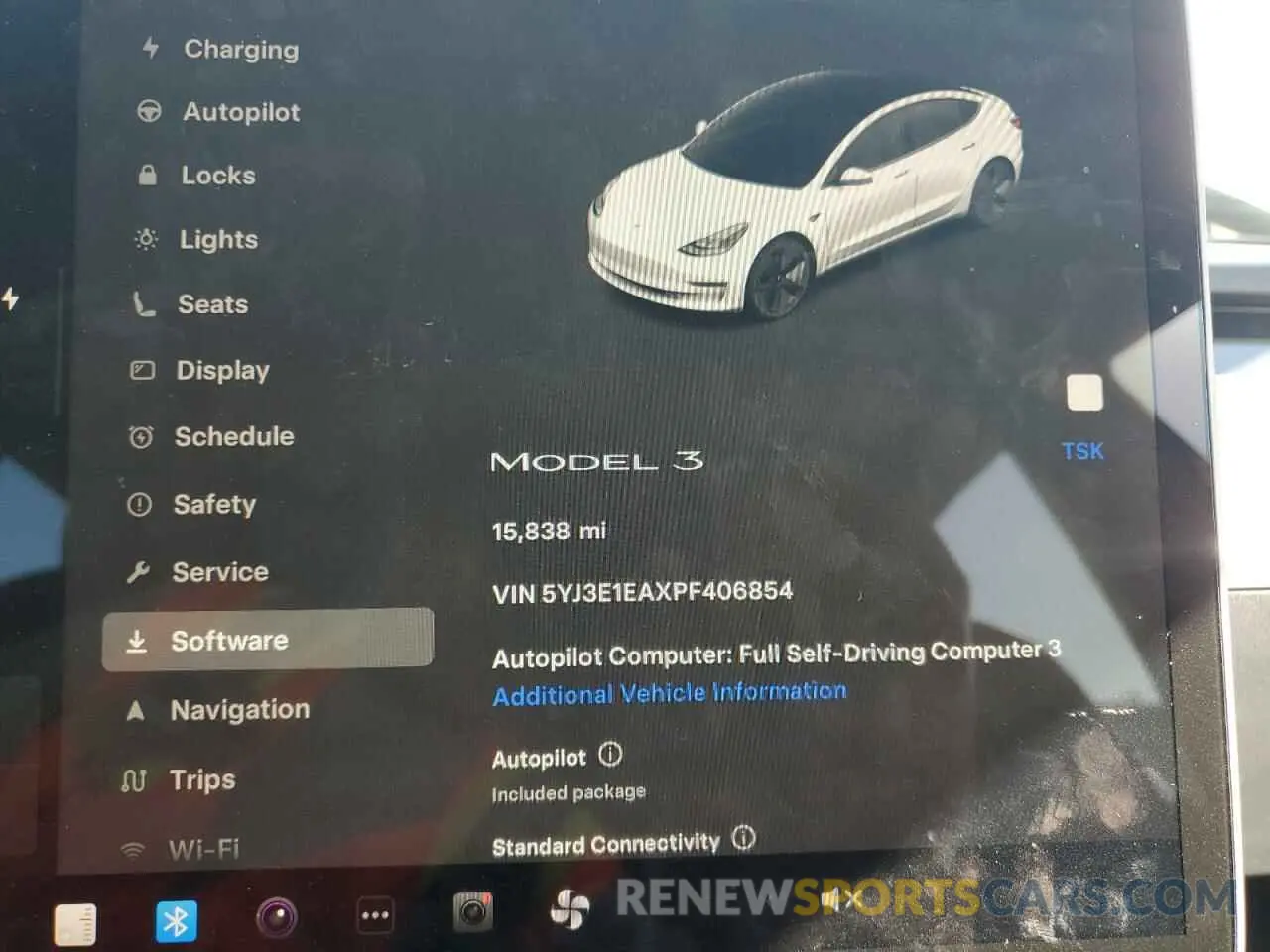 9 fotografías del automóvil dañado 5YJ3E1EAXPF406854 TESLA MODEL 3 2023