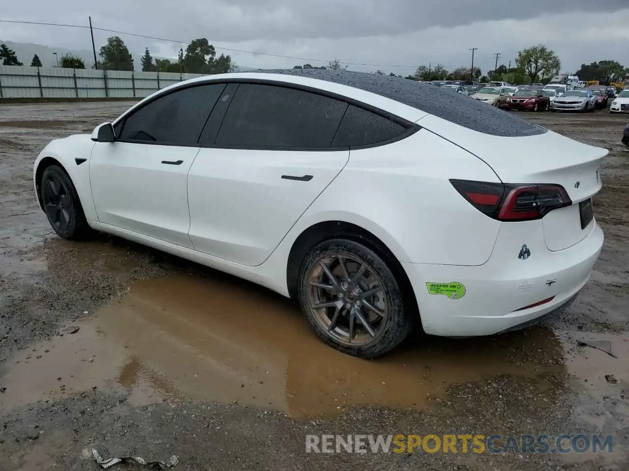 2 fotografías del automóvil dañado 5YJ3E1EAXPF409155 TESLA MODEL 3 2023