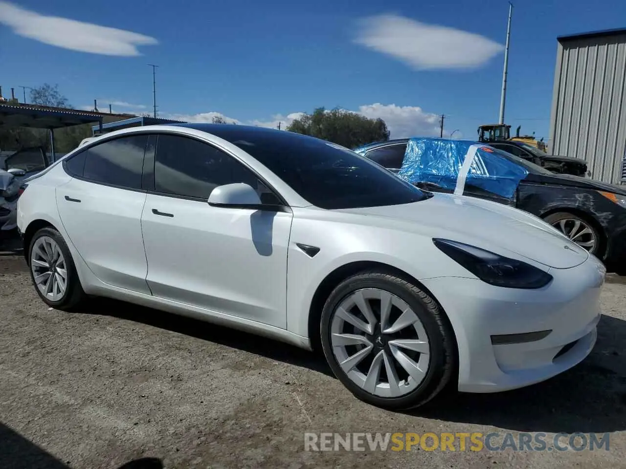 4 fotografías del automóvil dañado 5YJ3E1EAXPF420320 TESLA MODEL 3 2023