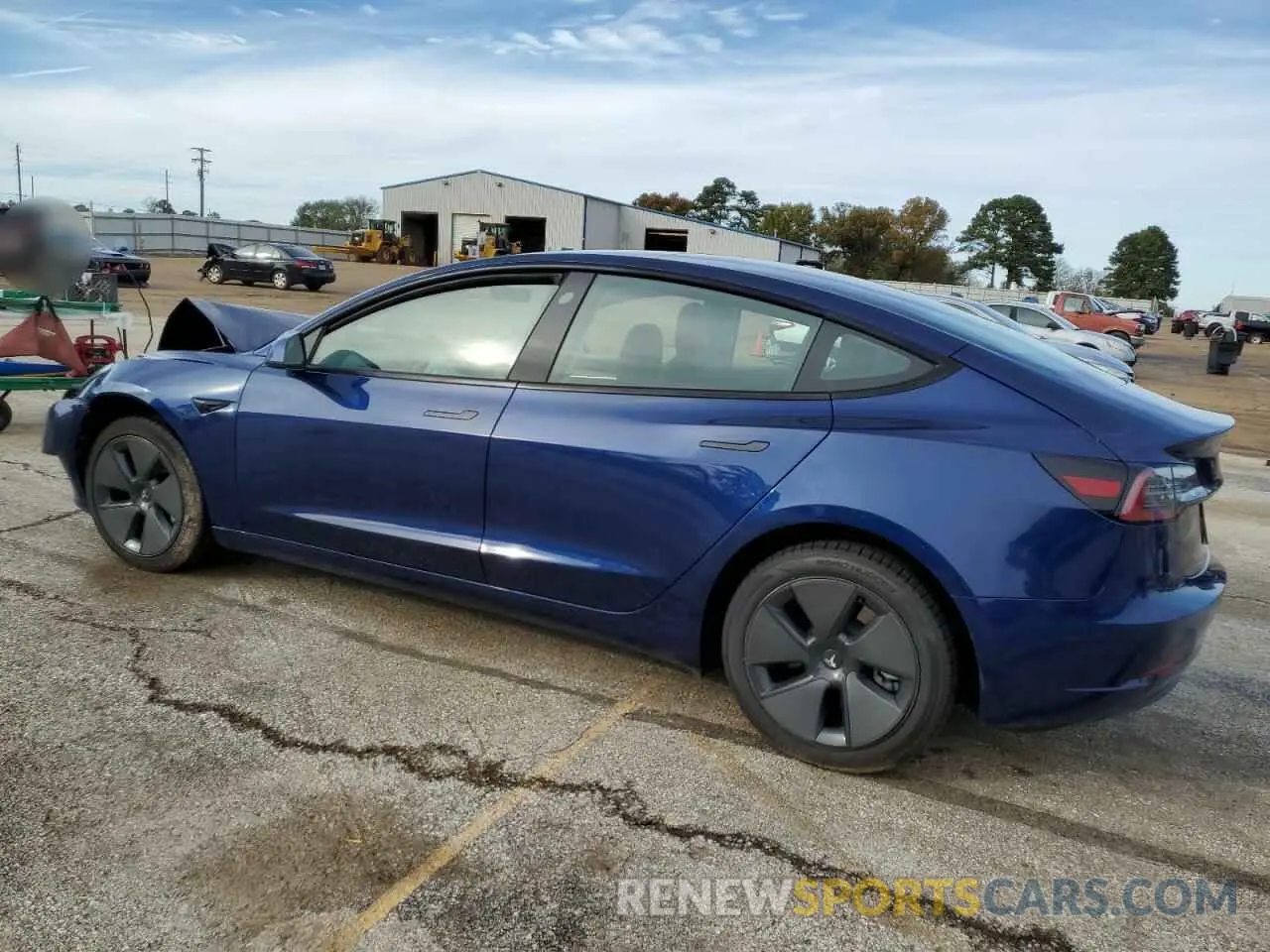2 fotografías del automóvil dañado 5YJ3E1EAXPF434850 TESLA MODEL 3 2023