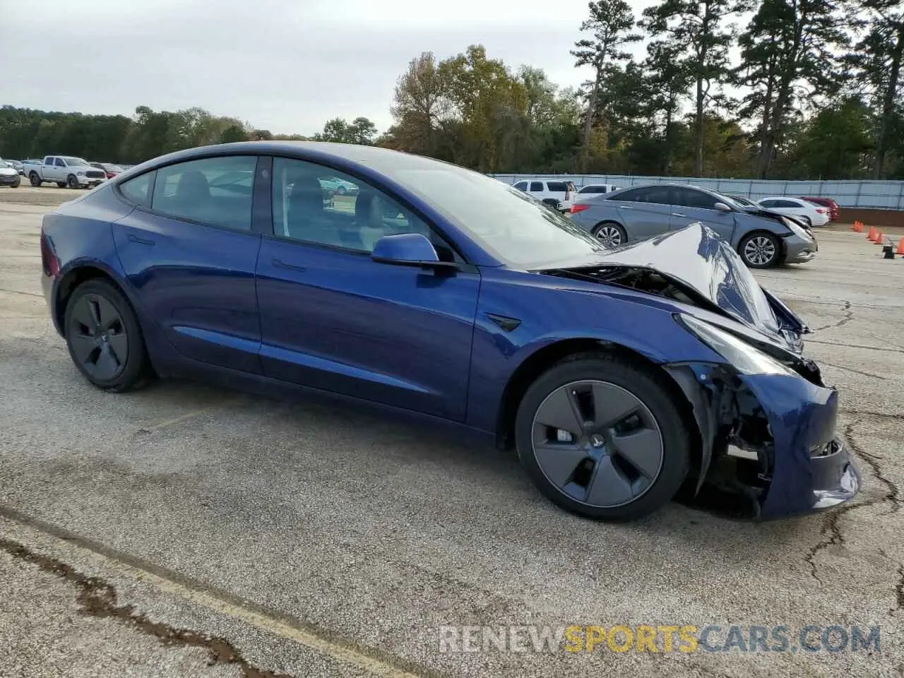 4 fotografías del automóvil dañado 5YJ3E1EAXPF434850 TESLA MODEL 3 2023