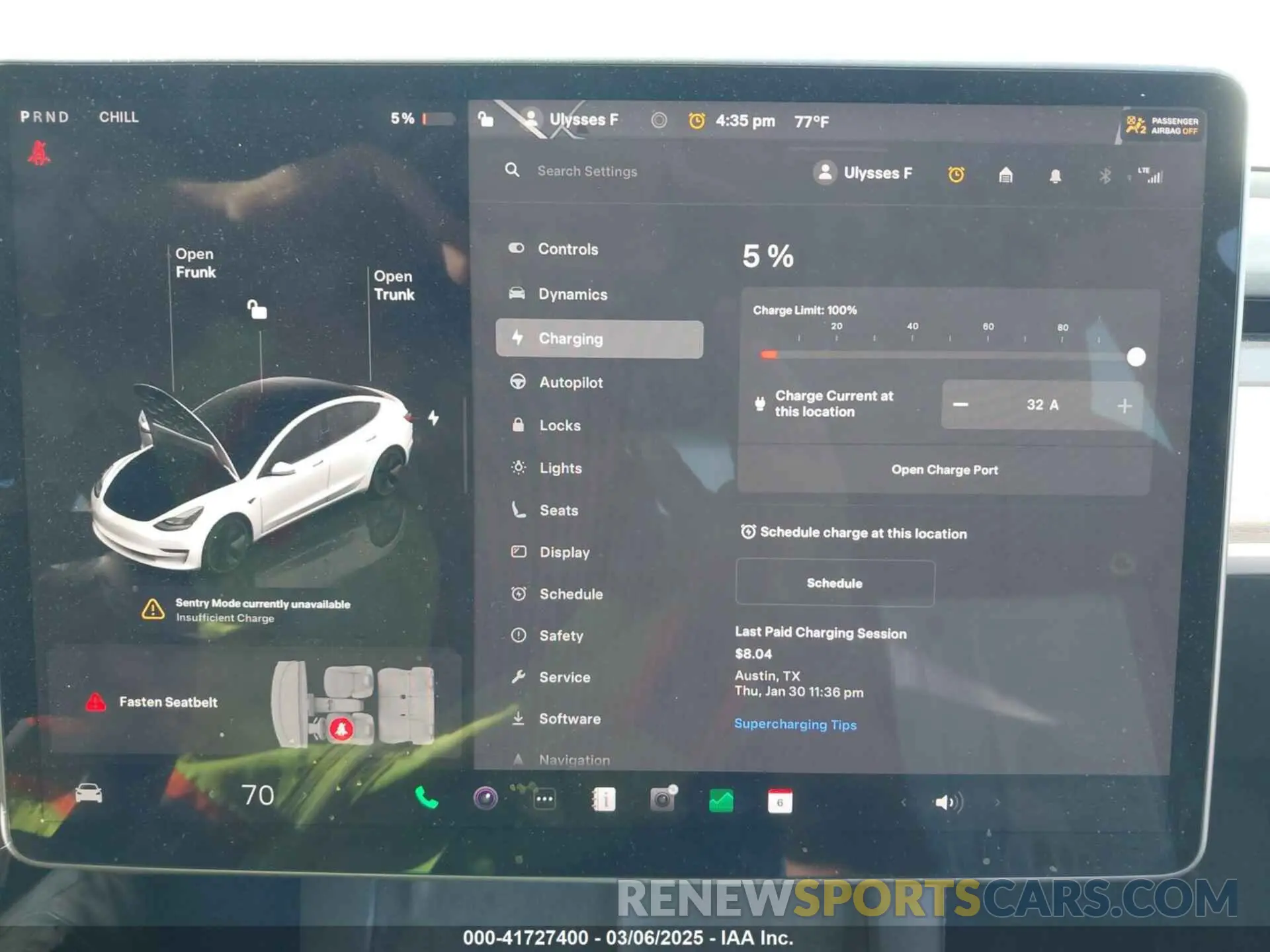 17 fotografías del automóvil dañado 5YJ3E1EAXPF436212 TESLA MODEL 3 2023
