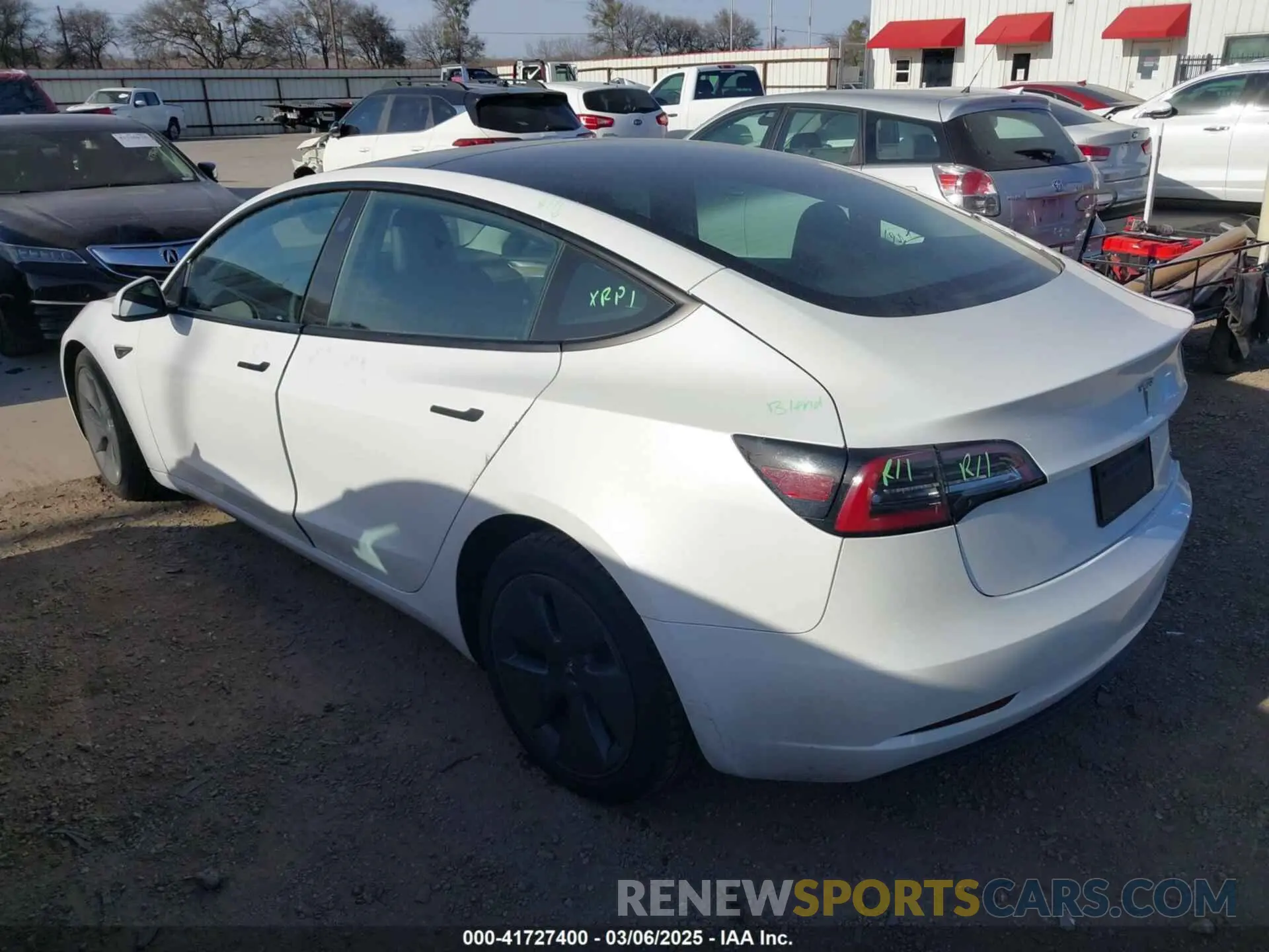 3 fotografías del automóvil dañado 5YJ3E1EAXPF436212 TESLA MODEL 3 2023