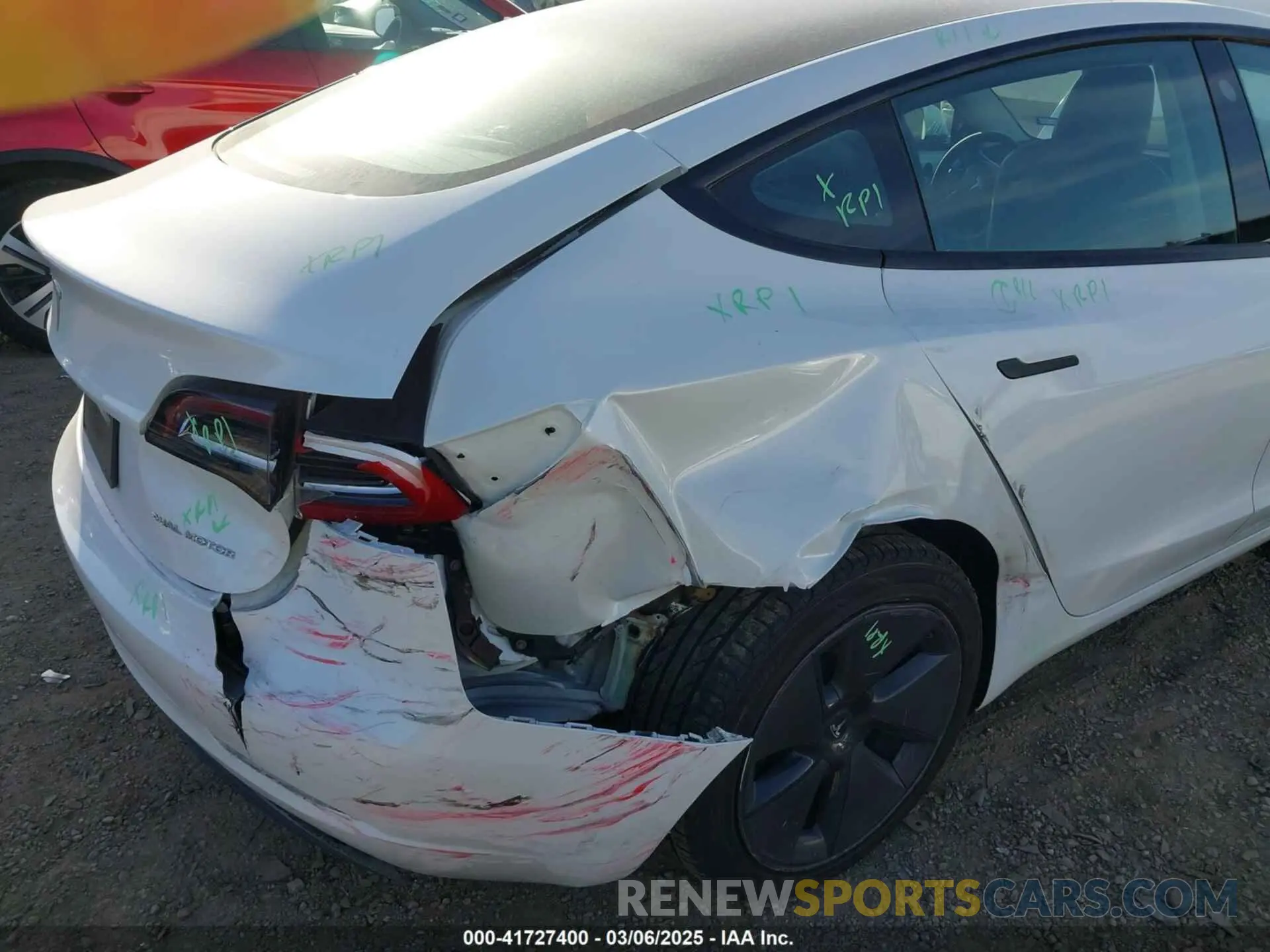 6 fotografías del automóvil dañado 5YJ3E1EAXPF436212 TESLA MODEL 3 2023