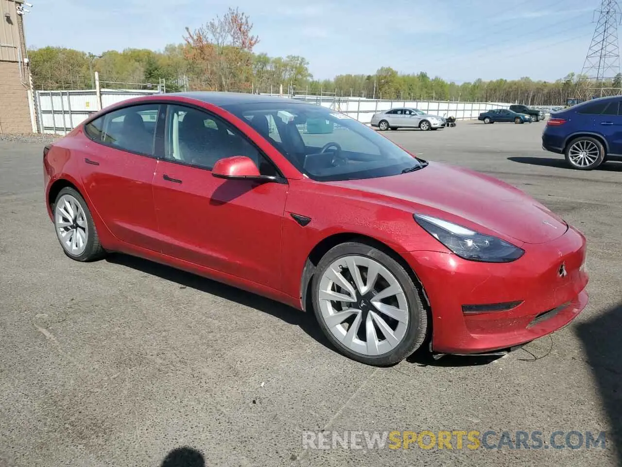 4 fotografías del automóvil dañado 5YJ3E1EAXPF451793 TESLA MODEL 3 2023