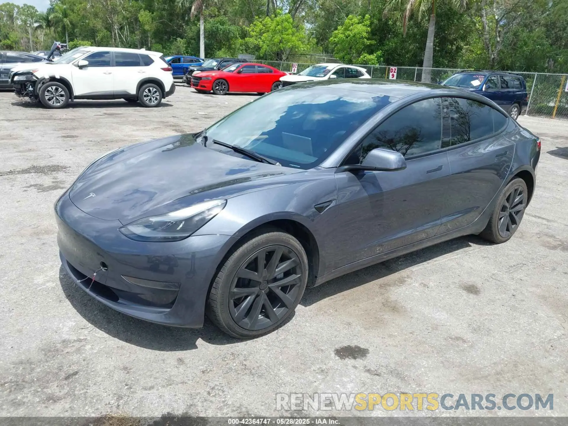 2 fotografías del automóvil dañado 5YJ3E1EAXPF453060 TESLA MODEL 3 2023