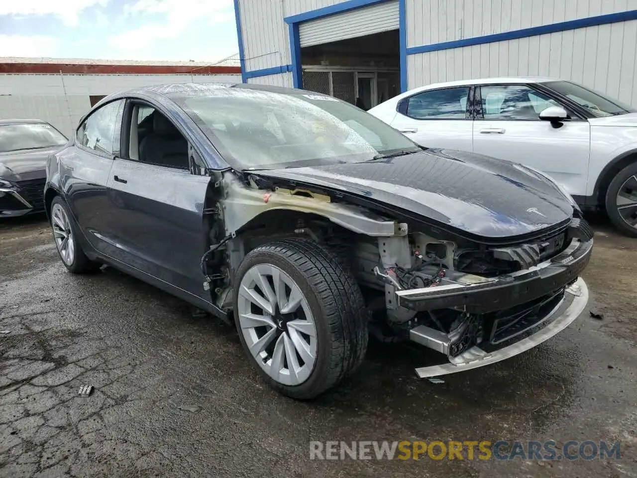 4 fotografías del automóvil dañado 5YJ3E1EAXPF454578 TESLA MODEL 3 2023