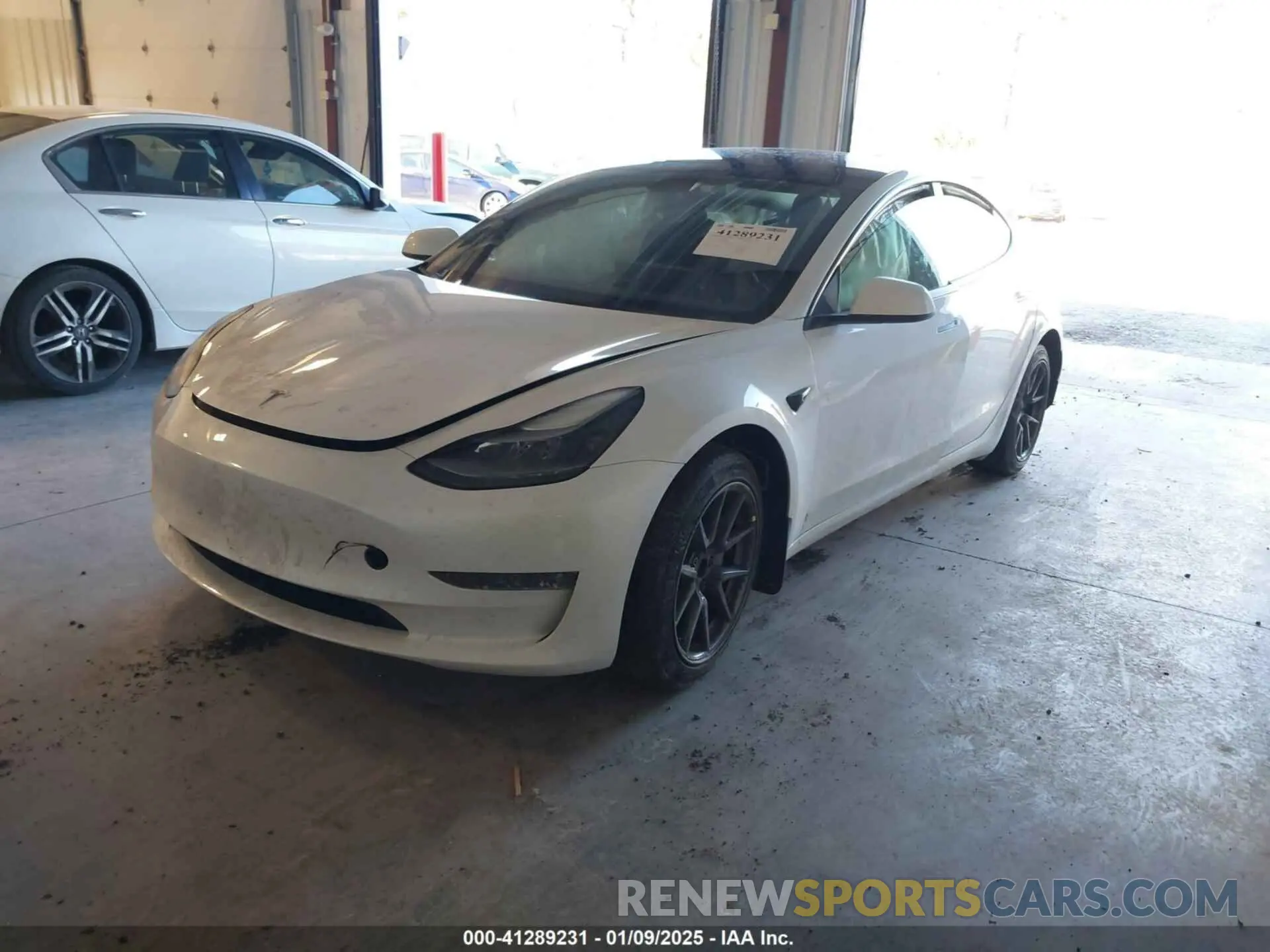 2 fotografías del automóvil dañado 5YJ3E1EAXPF475561 TESLA MODEL 3 2023