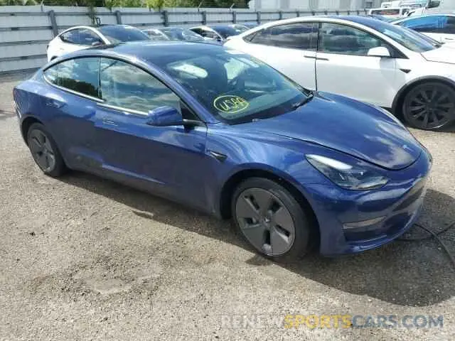 4 fotografías del automóvil dañado 5YJ3E1EAXPF490609 TESLA MODEL 3 2023