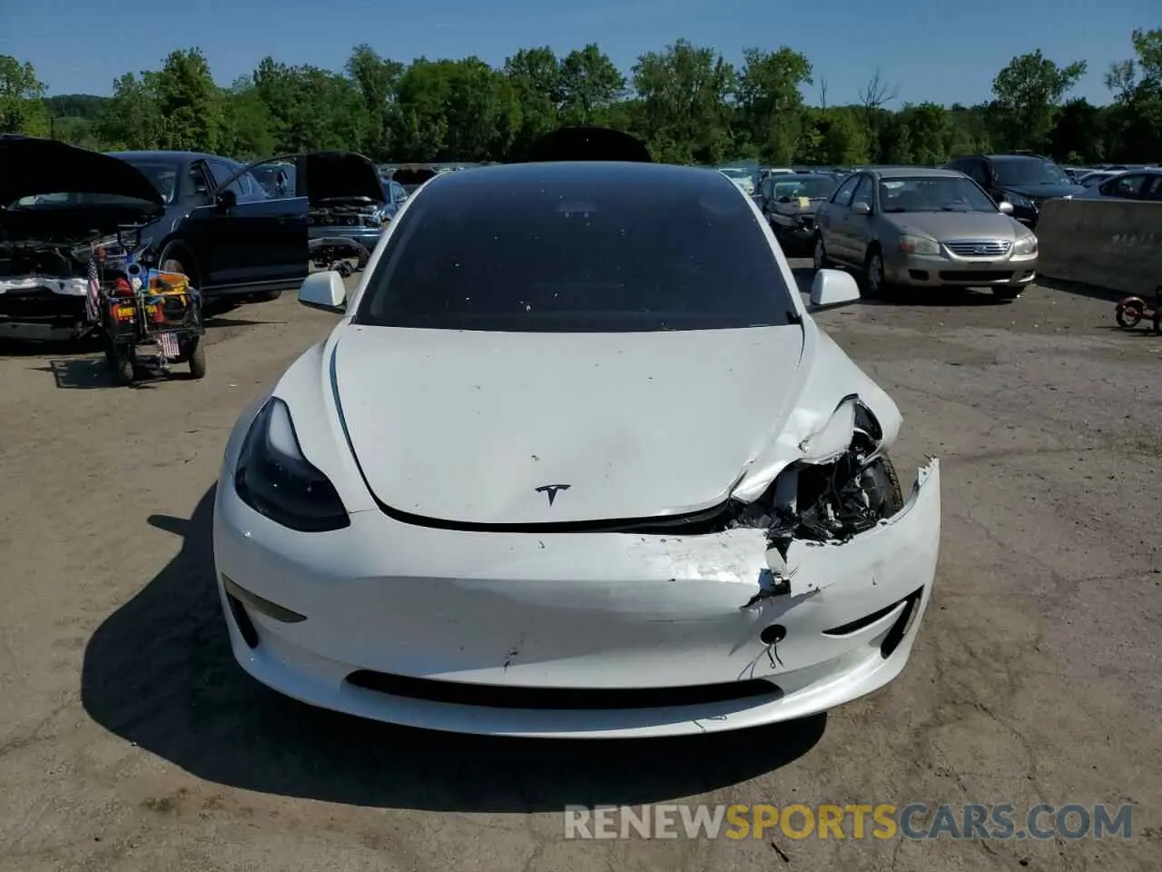 5 fotografías del automóvil dañado 5YJ3E1EAXPF510485 TESLA MODEL 3 2023
