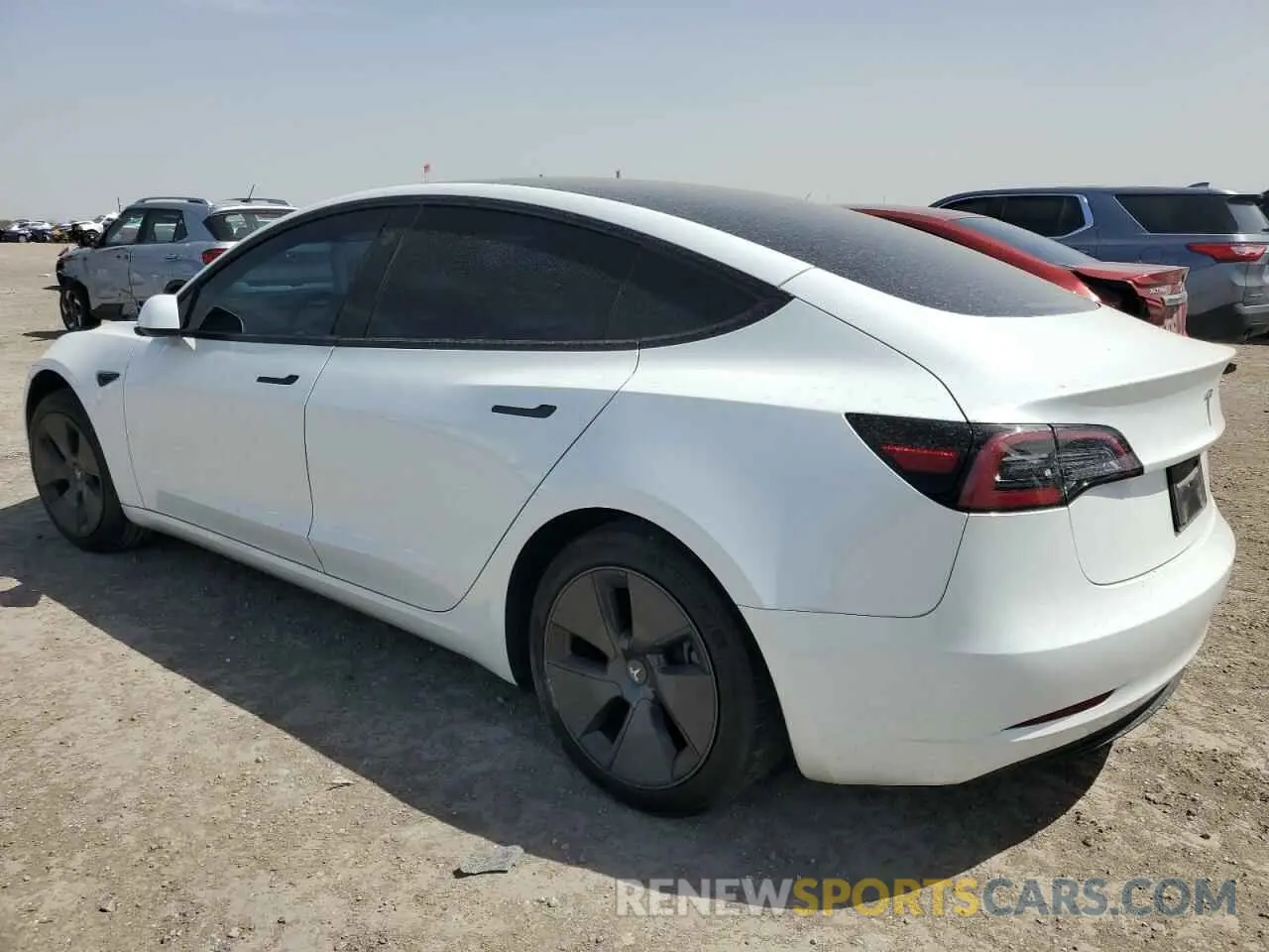 2 fotografías del automóvil dañado 5YJ3E1EAXPF542417 TESLA MODEL 3 2023