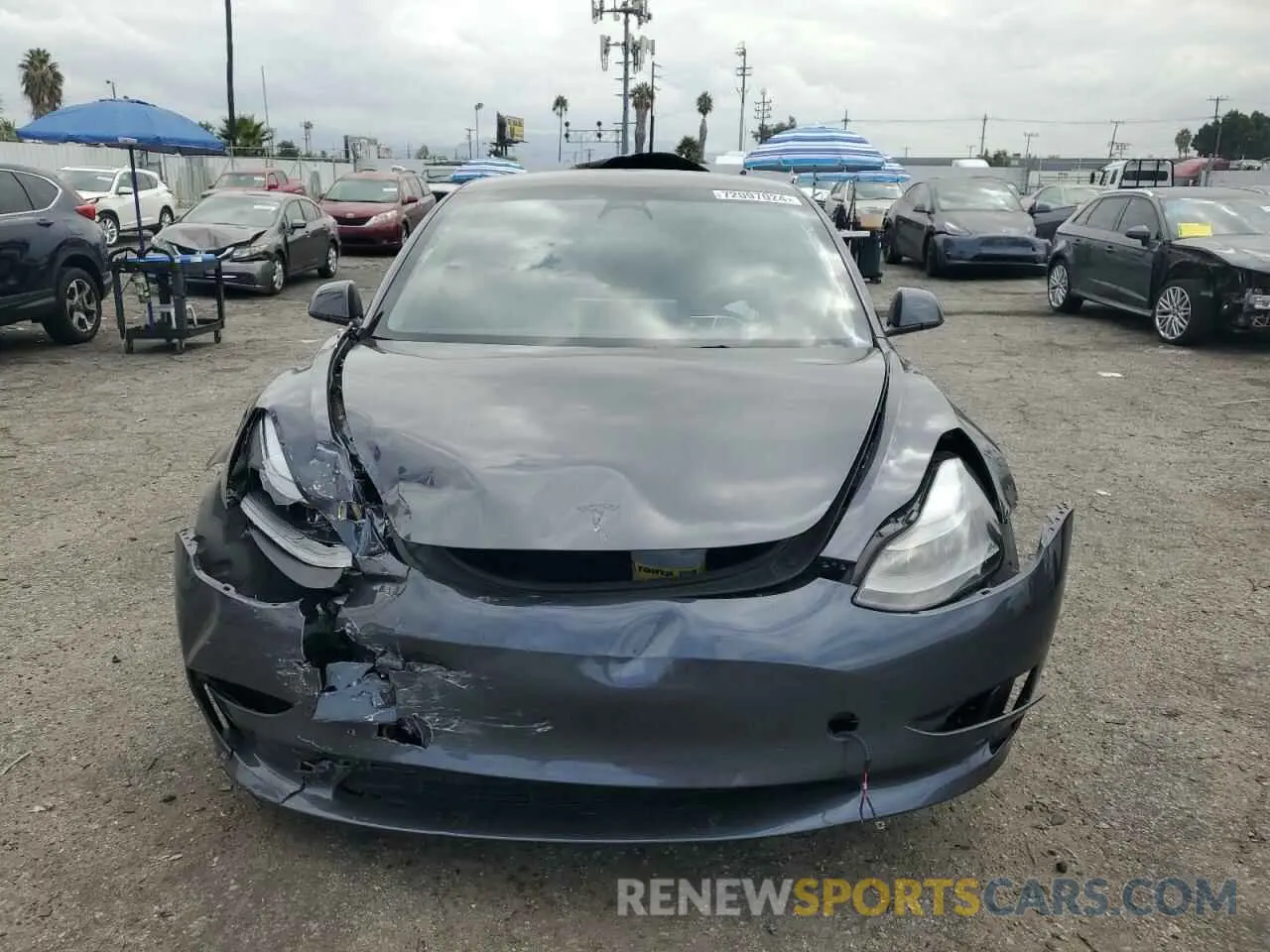 5 fotografías del automóvil dañado 5YJ3E1EAXPF570668 TESLA MODEL 3 2023