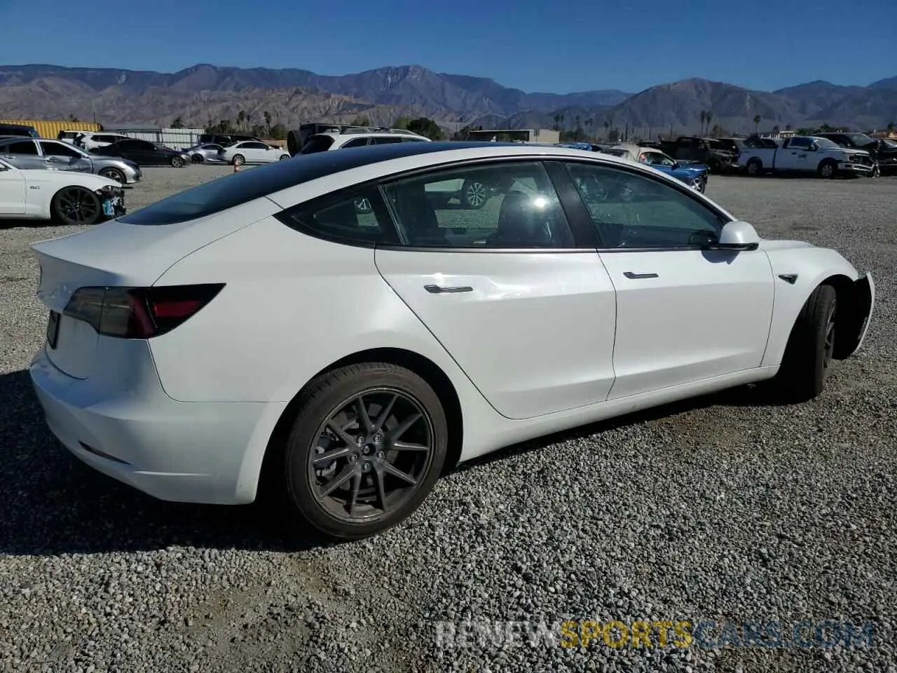 3 fotografías del automóvil dañado 5YJ3E1EAXPF571822 TESLA MODEL 3 2023