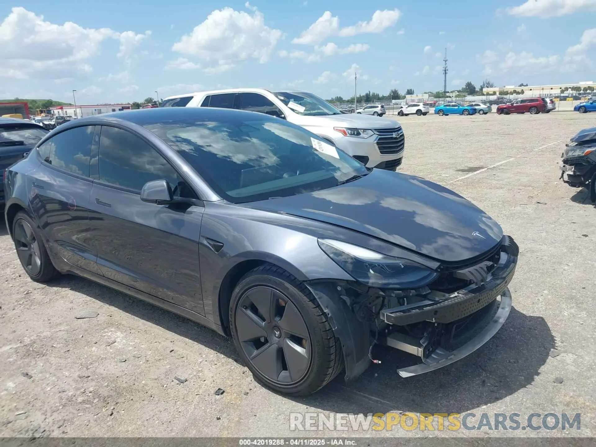 1 fotografías del automóvil dañado 5YJ3E1EAXPF575448 TESLA MODEL 3 2023