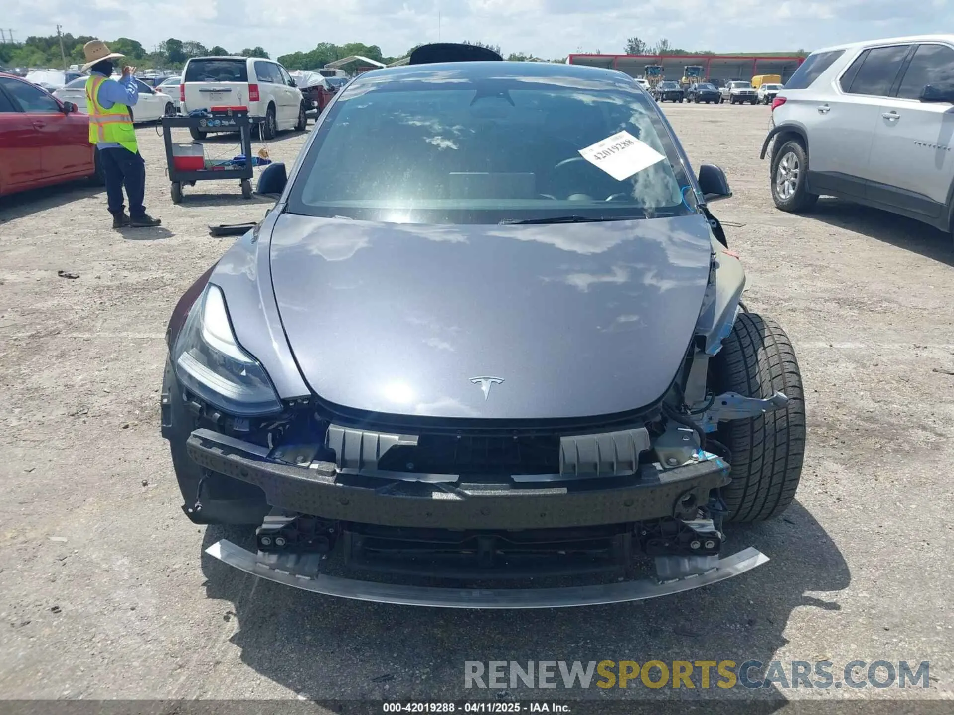 13 fotografías del automóvil dañado 5YJ3E1EAXPF575448 TESLA MODEL 3 2023