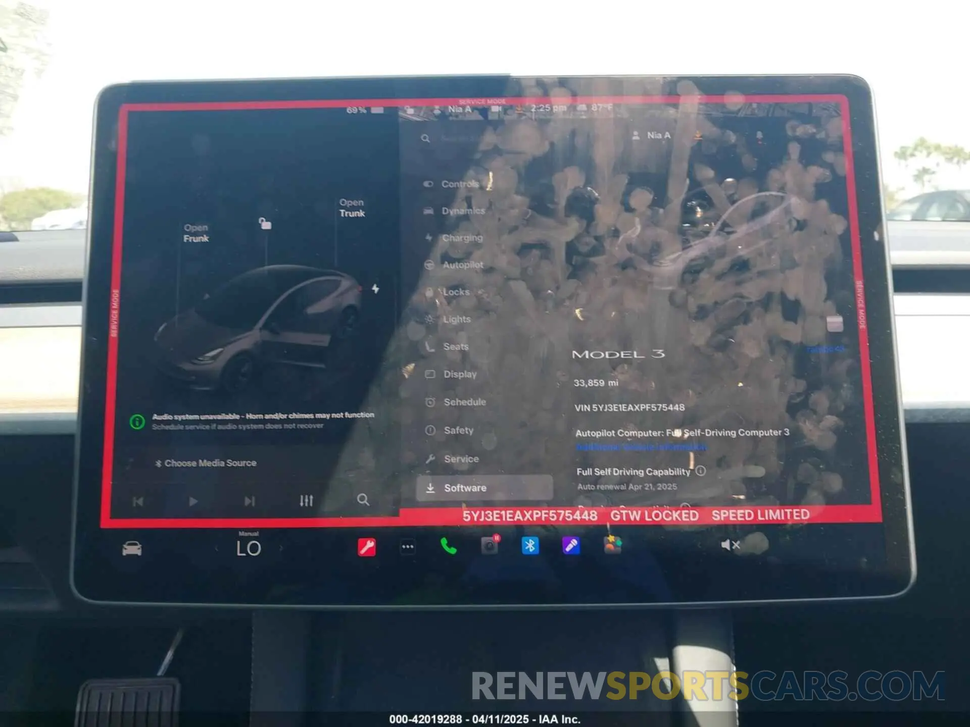 7 fotografías del automóvil dañado 5YJ3E1EAXPF575448 TESLA MODEL 3 2023