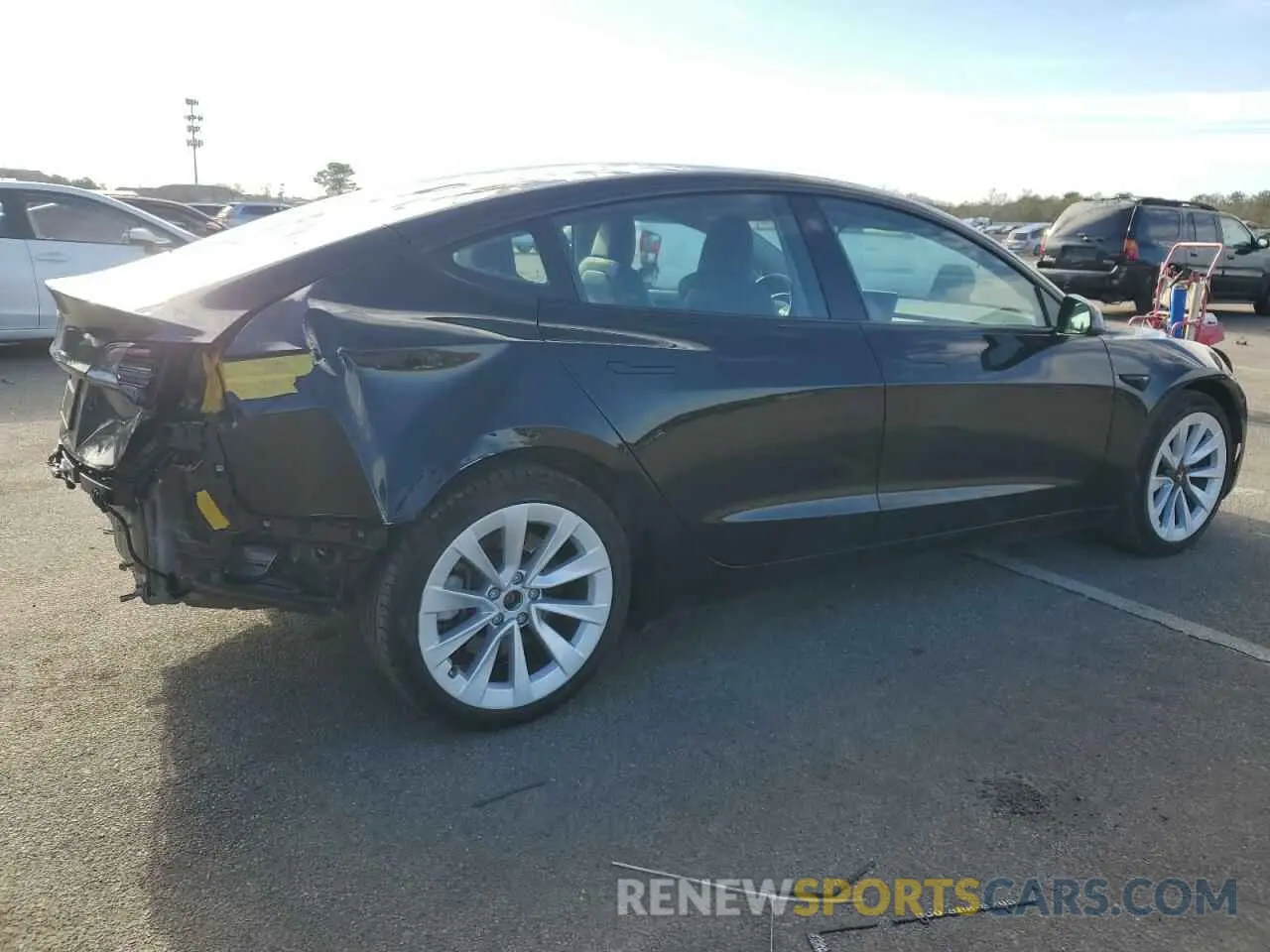 3 fotografías del automóvil dañado 5YJ3E1EAXPF594534 TESLA MODEL 3 2023