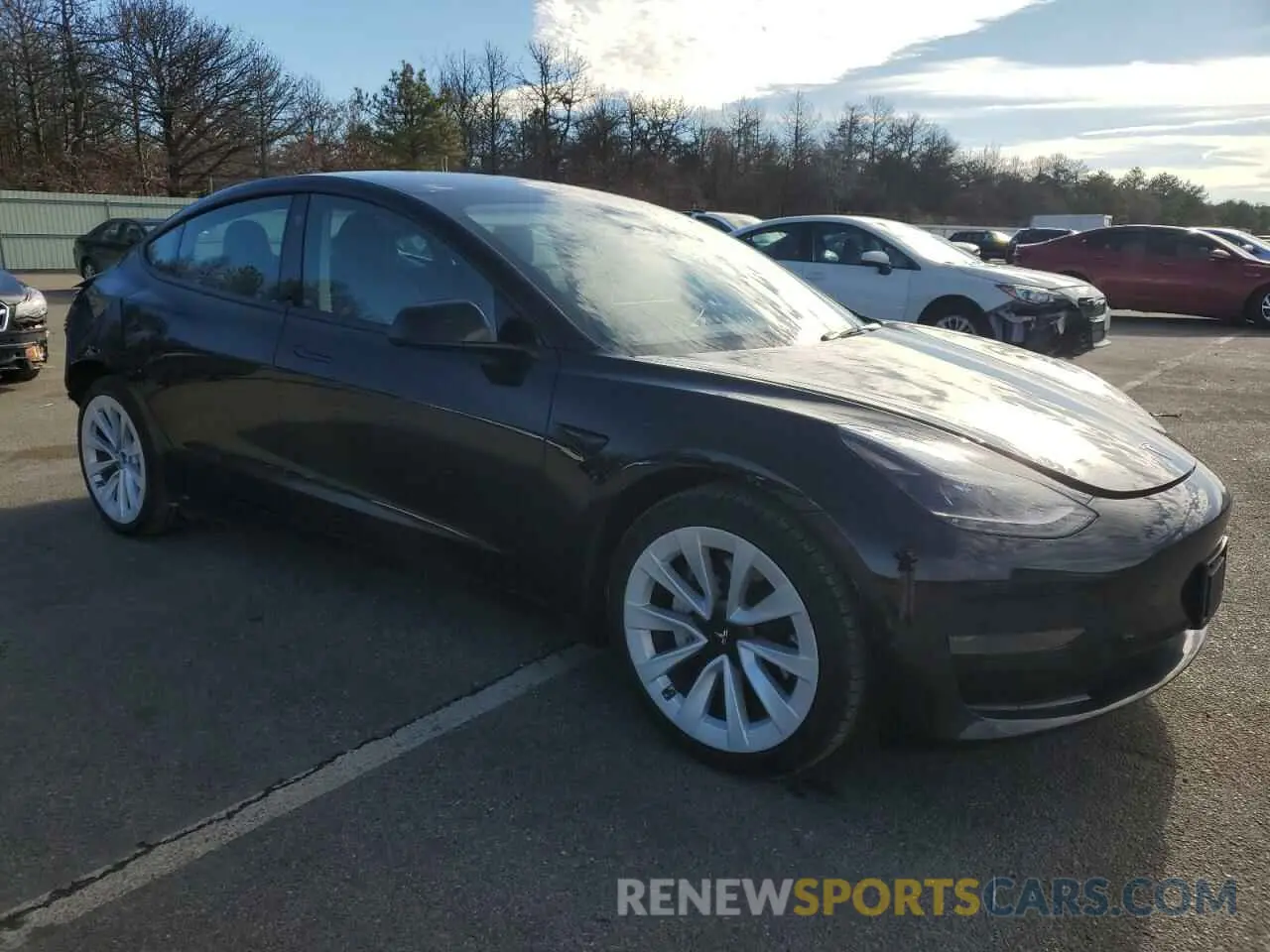 4 fotografías del automóvil dañado 5YJ3E1EAXPF594534 TESLA MODEL 3 2023